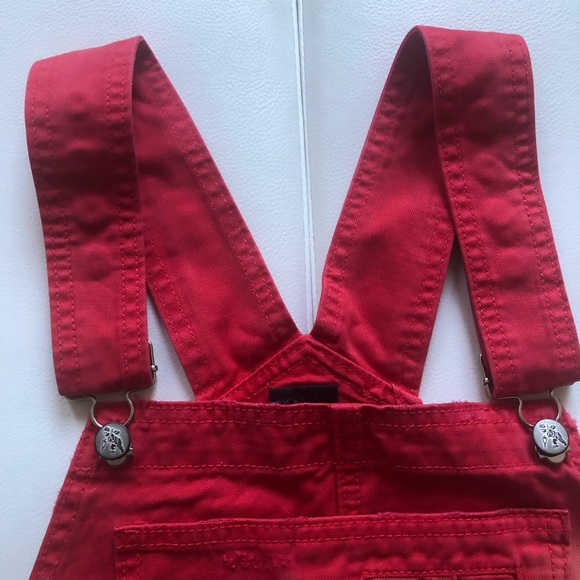 PRPS Mini Overall Red Dress Size L - Picture 3 of 10